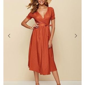 XS Midi Wrap Dress